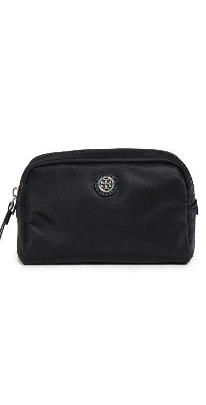 Tory Burch Curved Cosmetic Case Black