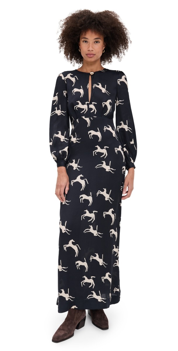 Carolina K Tango Dress Black Jumping Horses