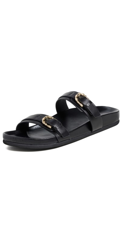 L'AGENCE Gaelle Slides Black
