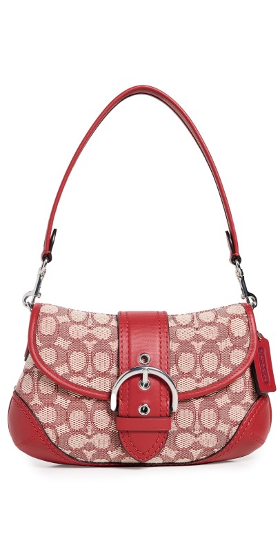 Coach The Coach Originals Signature Jacquard Soho Bag LH/Ruby Ivory