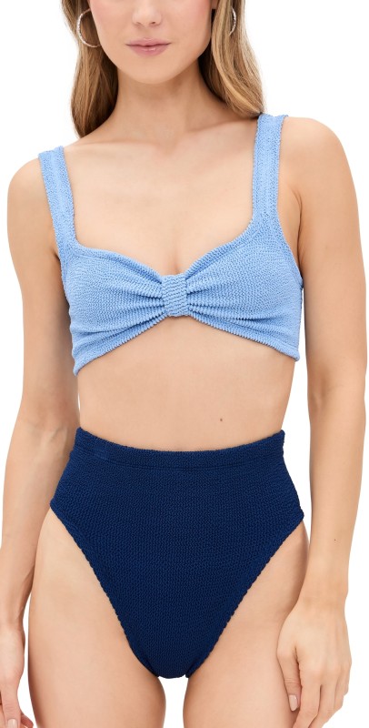 Hunza G Judy Duo Bikini Set Cornflower/Navy Duo