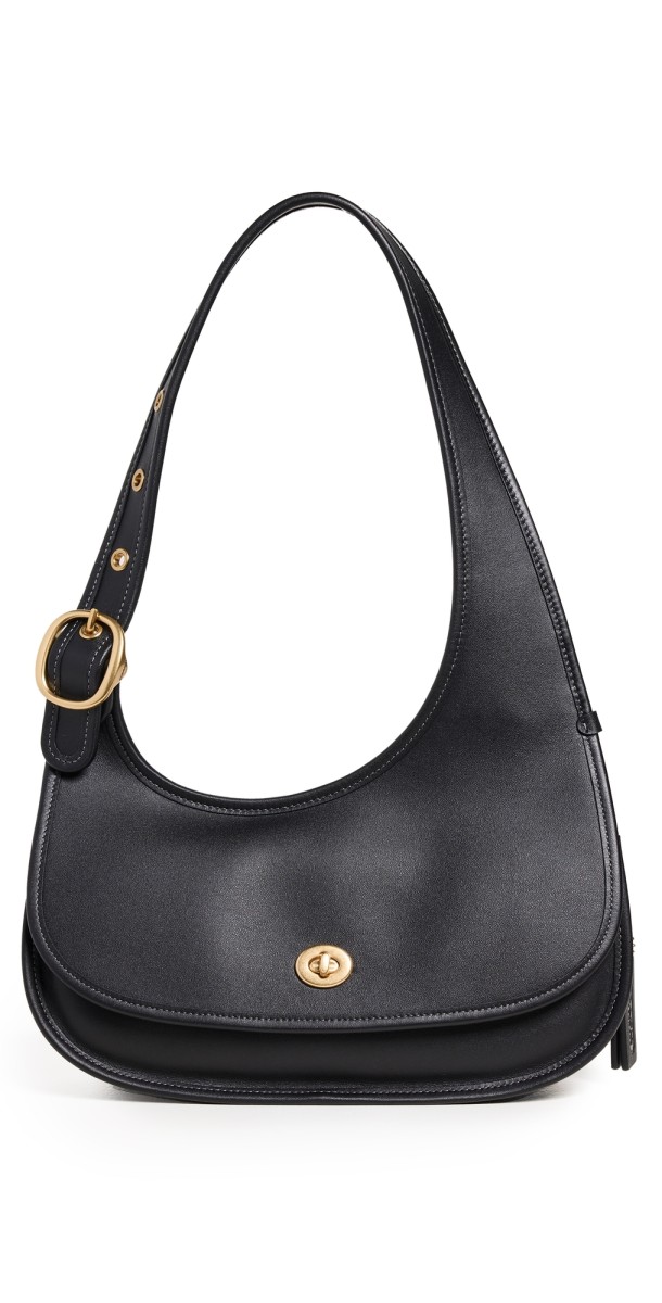 Coach The Coach Originals Glovetanned Crescent Shoulder Bag B4/Black