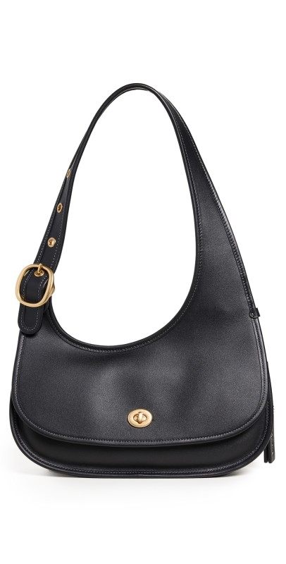 Coach The Coach Originals Glovetanned Crescent Shoulder Bag B4/Black