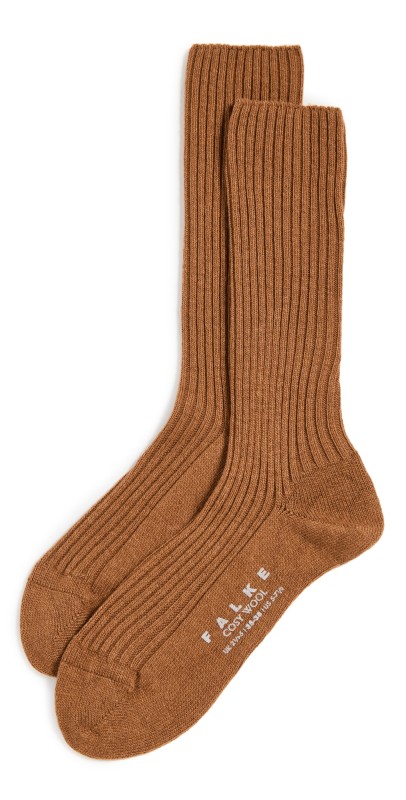 Falke Cozy Wool Boot Socks Tawny