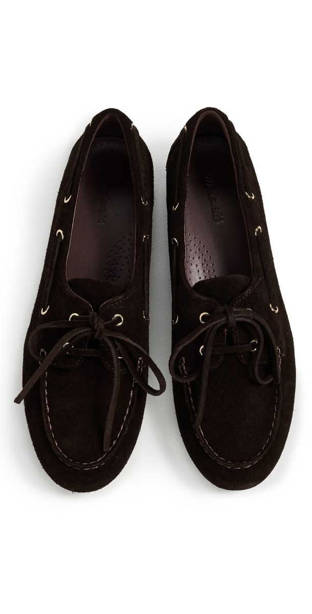 Madewell Julien Boat Shoes Dark Carob