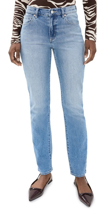 ABRAND 95 Stovepipe Cleo Jeans Mid Vintage Blue
