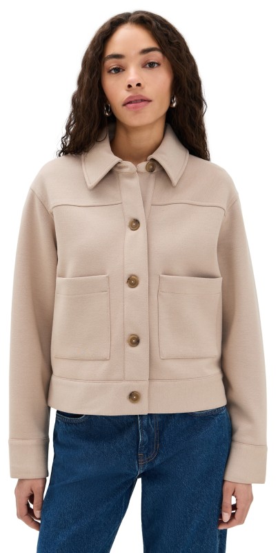 Vince Cropped Jacket Lt Sandbar