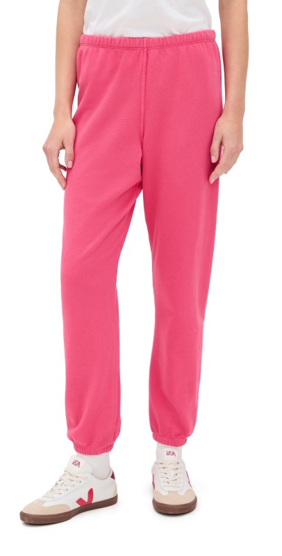 perfectwhitetee French Terry Easy Sweatpants Pink Bloom