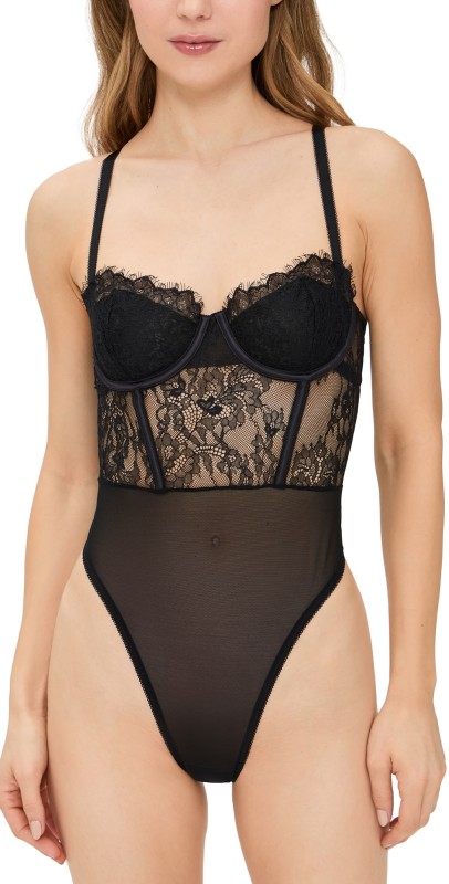 Hanky Panky Thong Bodysuit Black