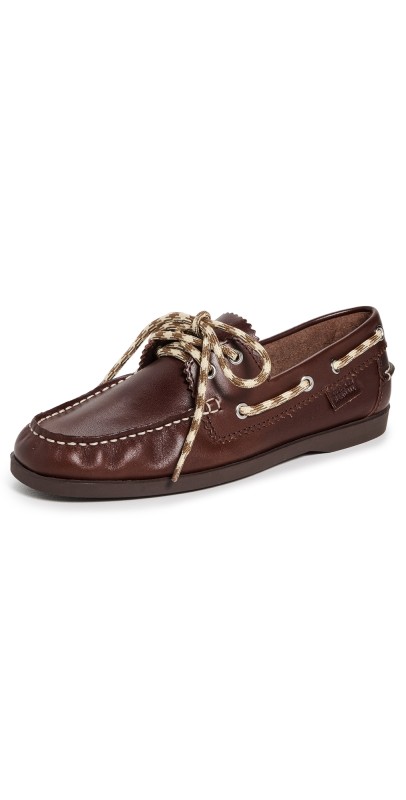 Loeffler Randall Franco Boat Shoes Espresso/Brown/Butter