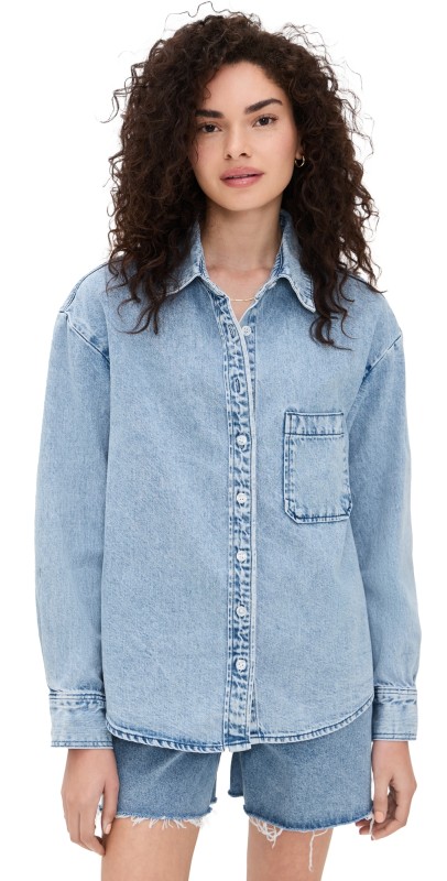 PARKE Vintage Wash Denim Button Down Vintage Wash