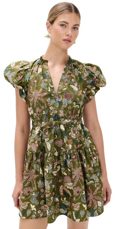 Ulla Johnson Izel Mini Dress Lichen
