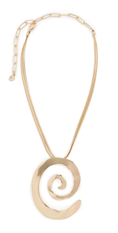 Ettika Aura Swirl Necklace Gold