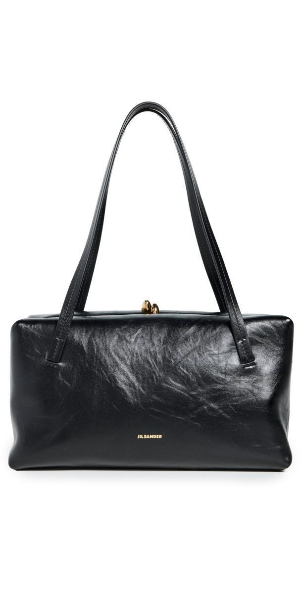 Jil Sander Goji Pillow Handle Small Bag Black