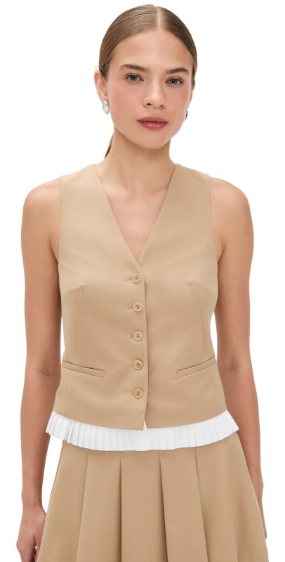 SIMKHAI Laiken Vest Camel