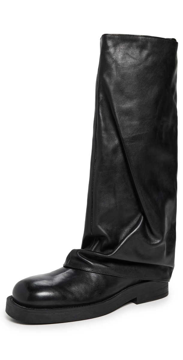 Schutz Keira Up Cloak Boots Black