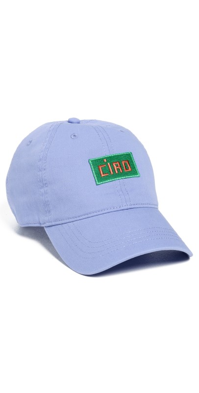 Clare V. Baseball Hat Lilac w/Green Ciao Patch