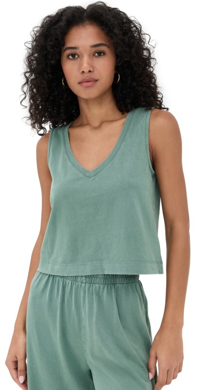 Z Supply Sloane V Neck Tank Hunter Green