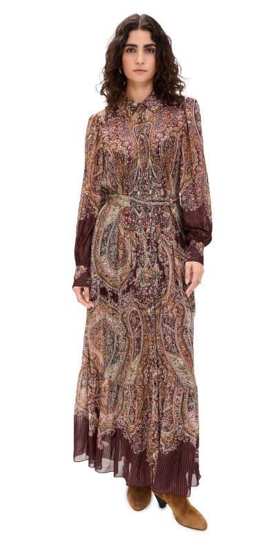 Hemant and Nandita Long Dress Maroon