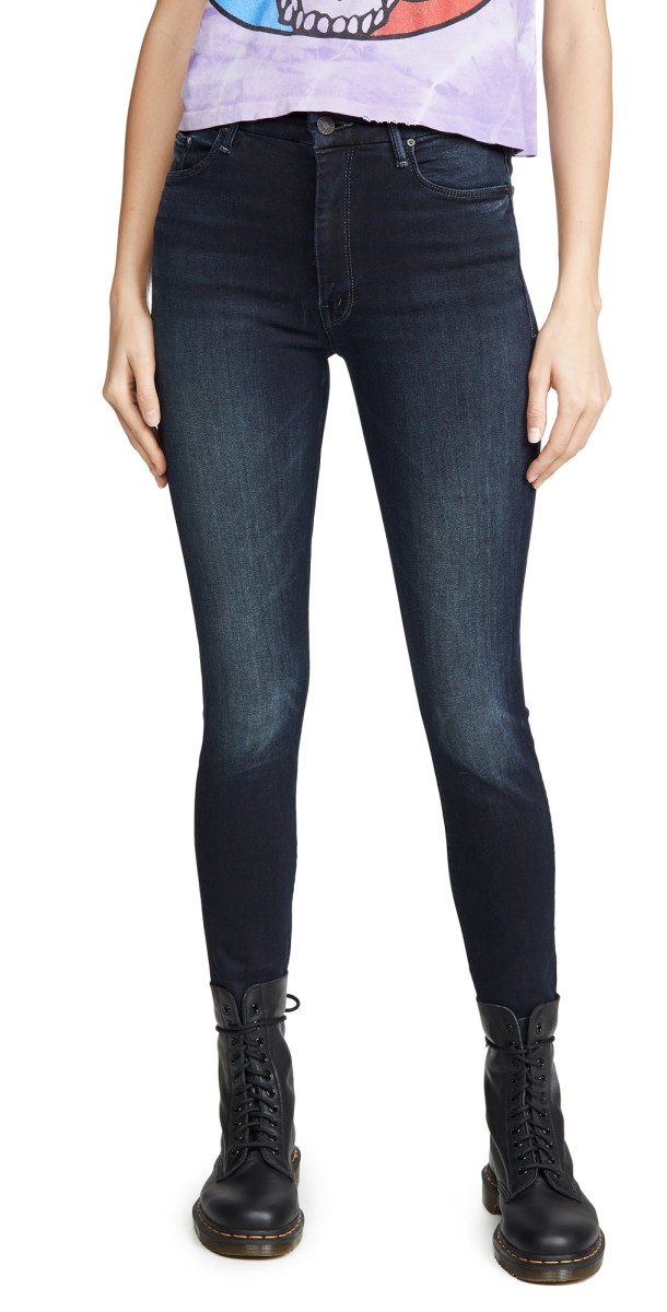 MOTHER High Waisted Looker Ankle Fray Jeans Last Call