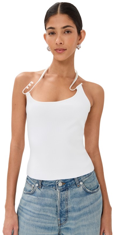 Christopher Esber Levitate Knit Top White