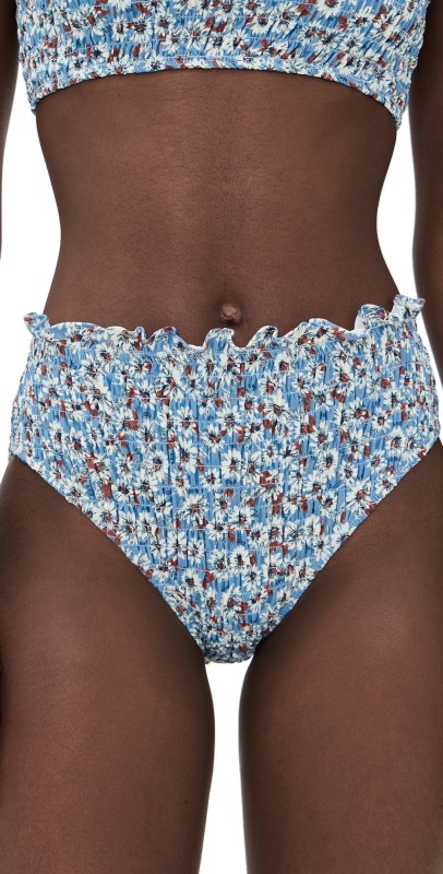 Sea Whitney Print Bikini Bottoms Blue