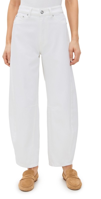 DL1961 Miro Barrel High Rise Jeans White (Vintage)