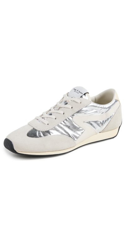 rag & bone Retro Runner Slim Sneakers Silver