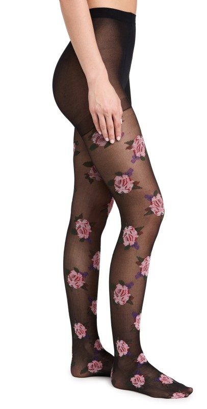 High Heel Jungle Blushing Tights Black