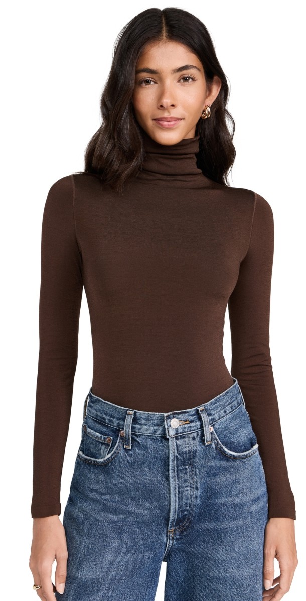 Wolford Colorado String Thong Bodysuit Umber