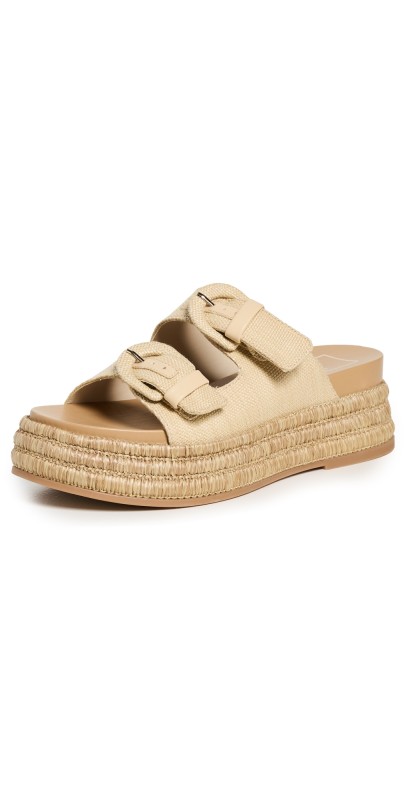 Dolce Vita Witny Sandals Lt Natural Woven Raffia