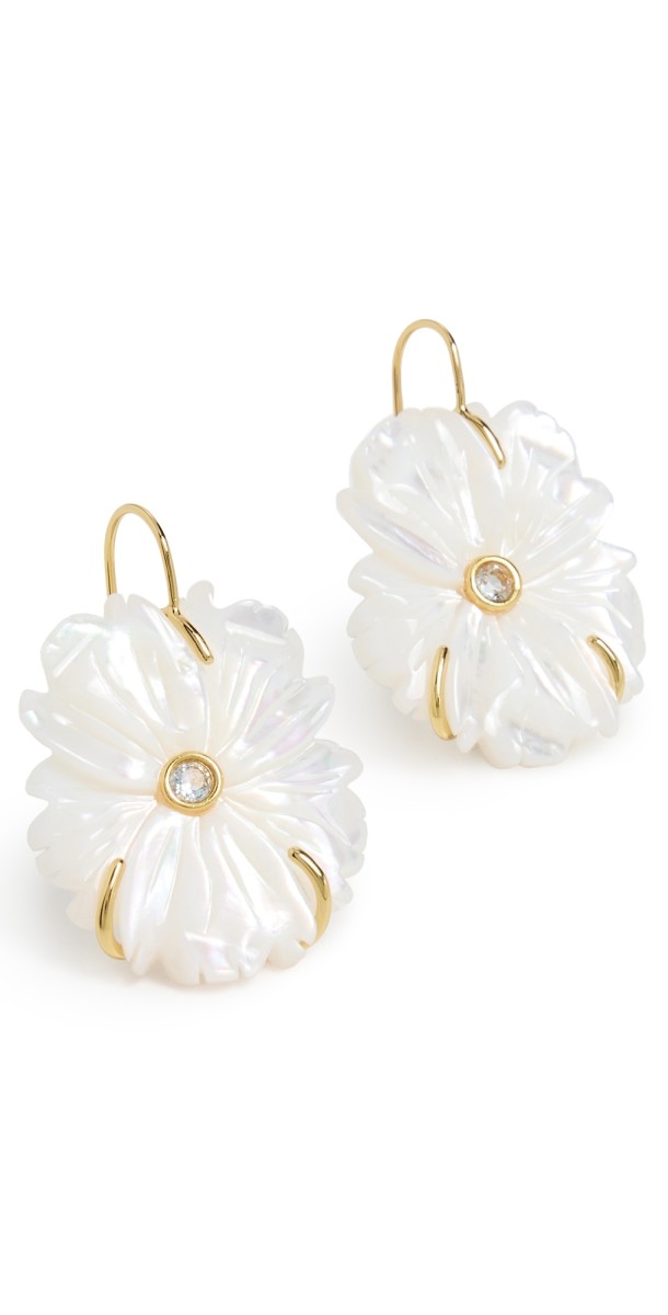Lizzie Fortunato New Bloom Earrings In Mother-of-Pearl Mother of Pearl
