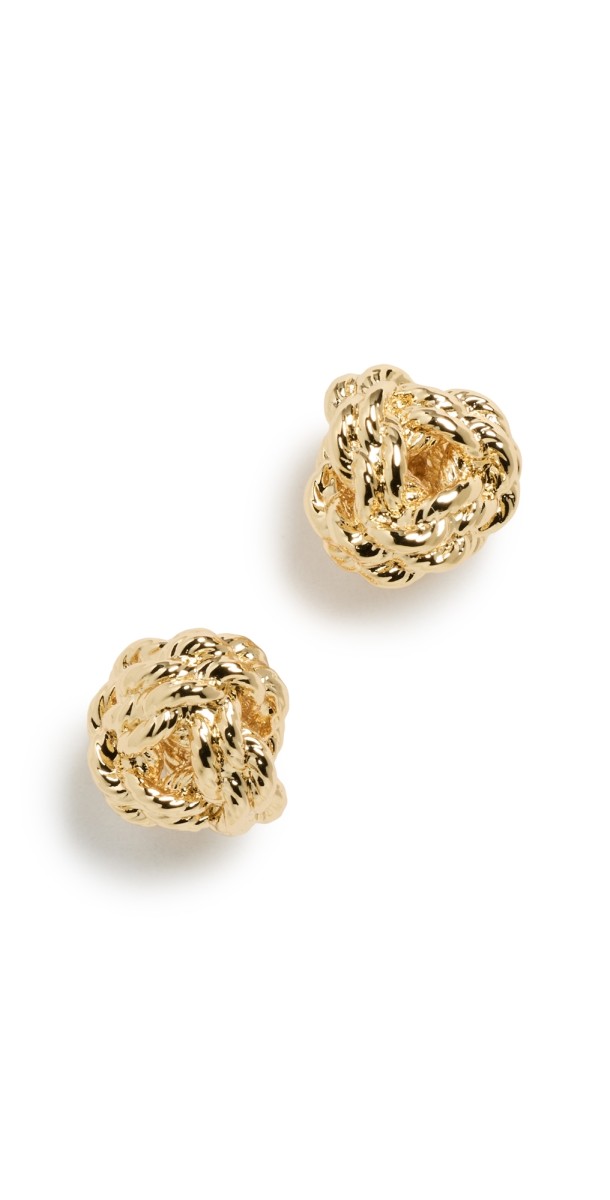 Lele Sadoughi Chateau Rope Stud Earrings Gold 720