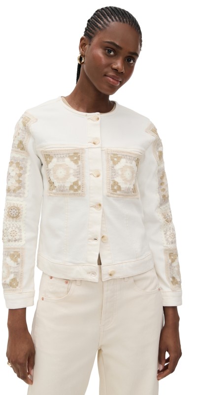 RAILS Lido Jacket Vintage Ecru Crochet