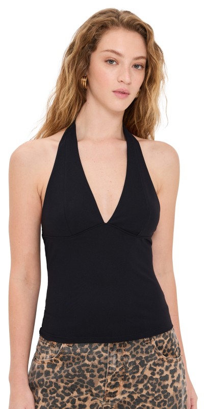 Free People Still Here Tank Black