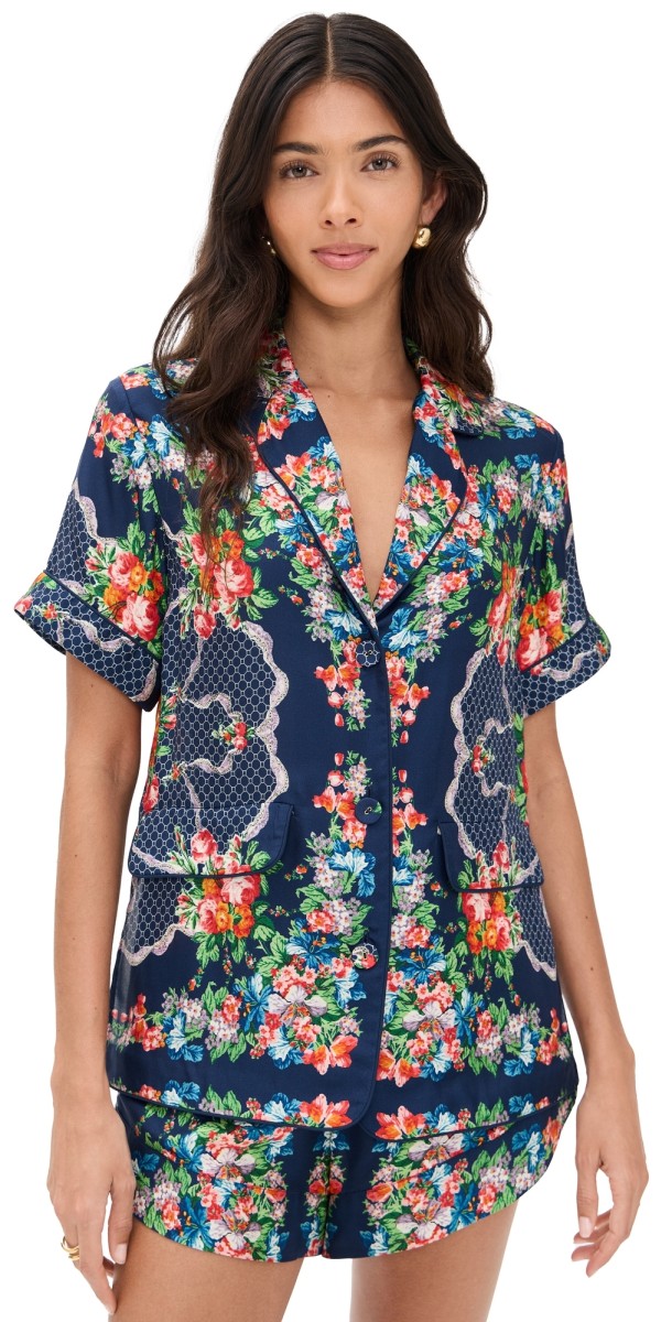 Cara Cara Portofino Top Gemma Scarf Navy