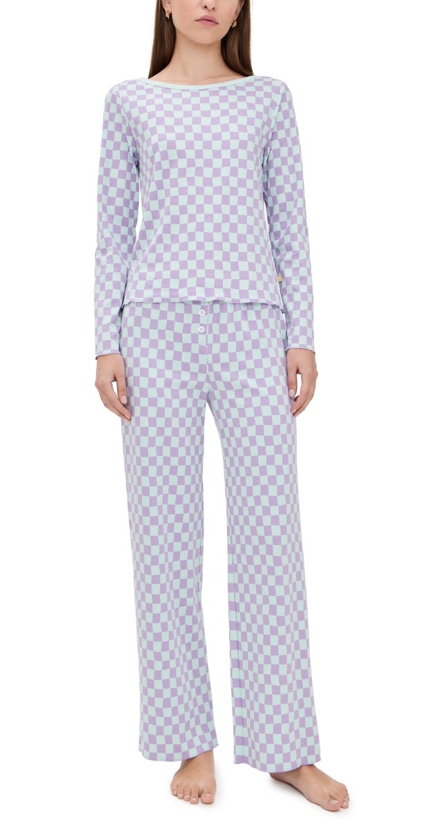 Cozyland by Morgan Lane Ellie Pajama Set Ultra Violet