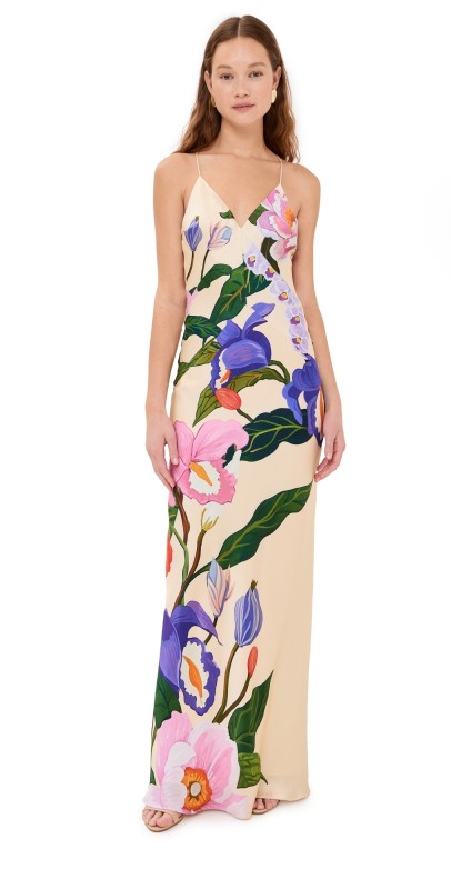 Borgo de Nor Olive Dress Tree Of Life/Cream