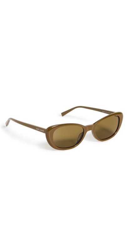 Saint Laurent SL 822 Sunglasses Brown-Brown-Brow