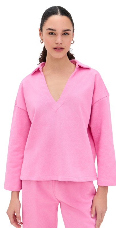 LNA Kali Pullover Stone Wash Pink
