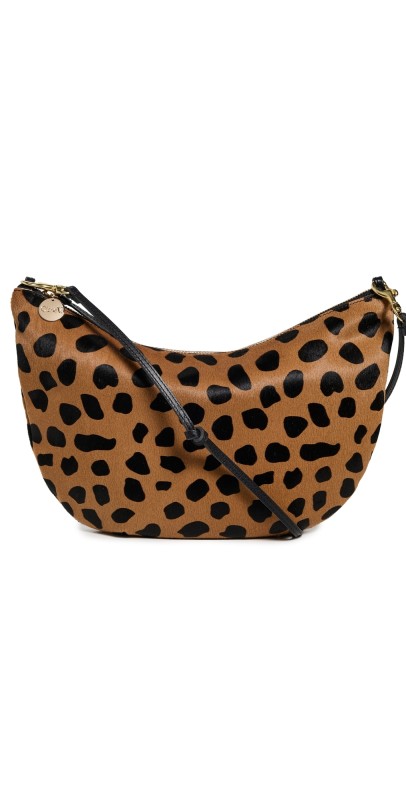 Clare V. Lune Bag Tan Leopard Hair