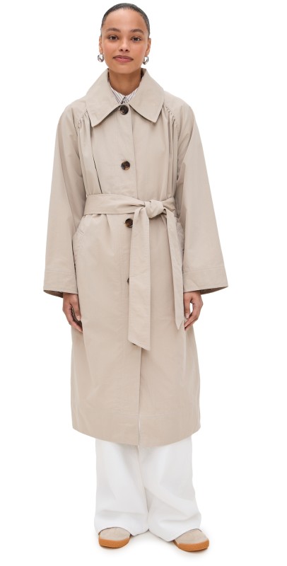 Barbour Barbour Garbo Showerproof Trench Light Sand/Rosemary Tartan
