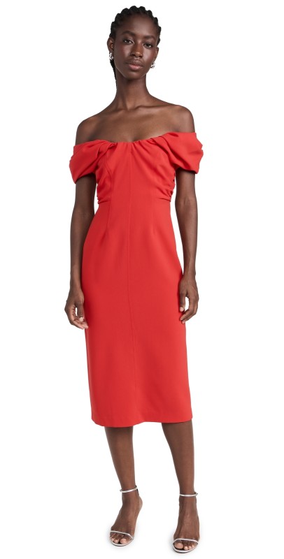 A. L.C. Nora Dress Dark Poinciana