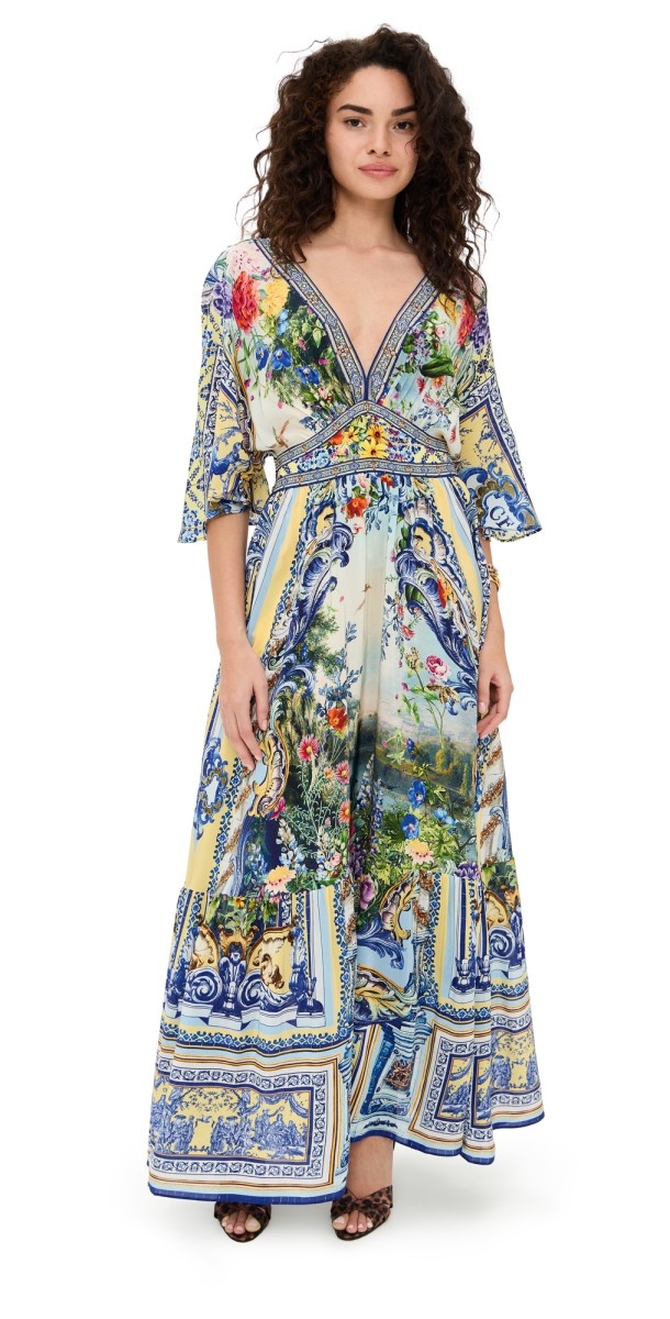 Camilla Waisted Dress with Hem Ruffle Wall To Wall Wonders