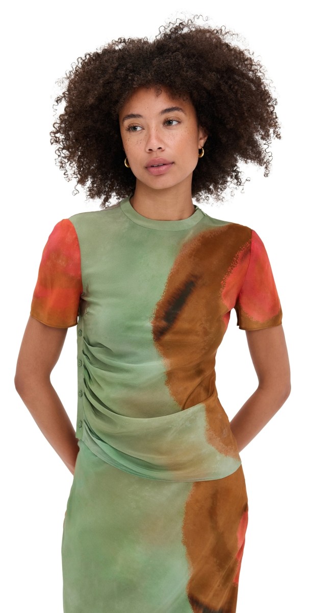 SIR. Calle Silk Top Acquerello Print