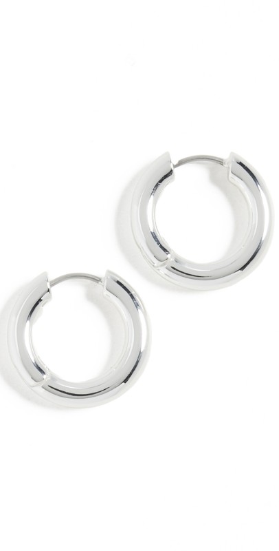 Gorjana Lou Hoops Silver