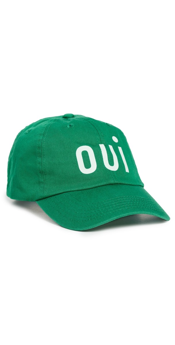 Clare V. Baseball Cap Green/Cream