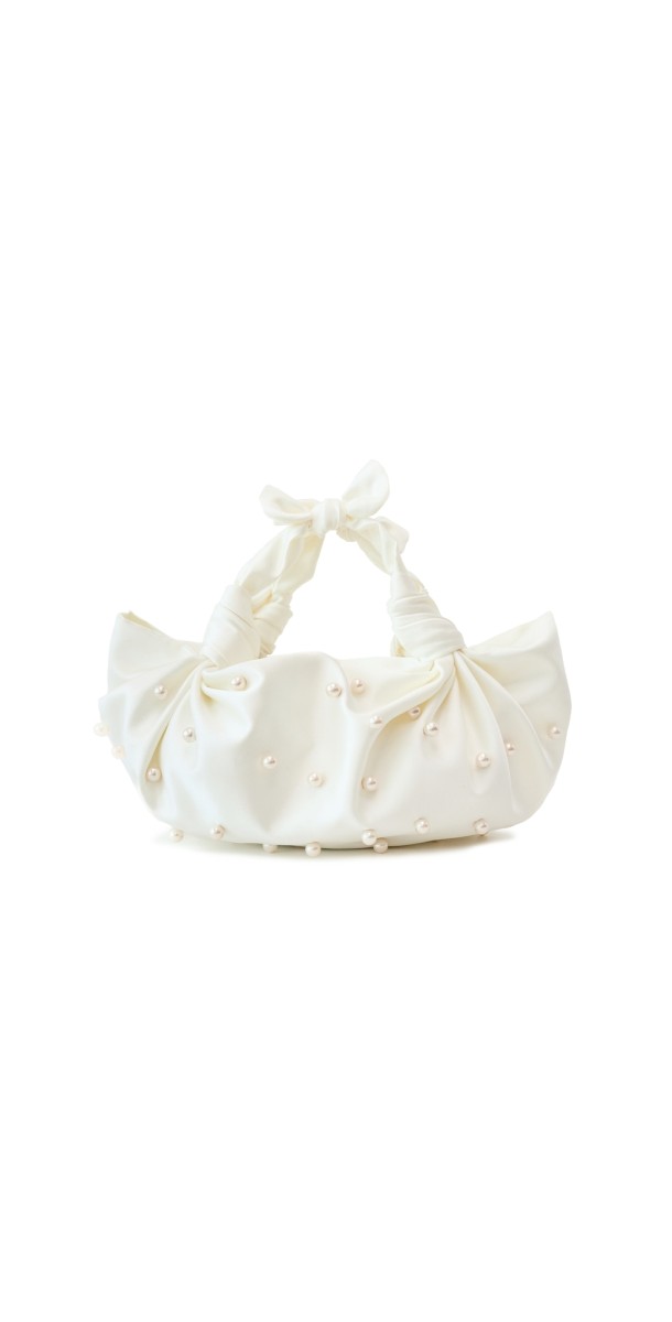 NLA Knot Bag Ivory With Pearl