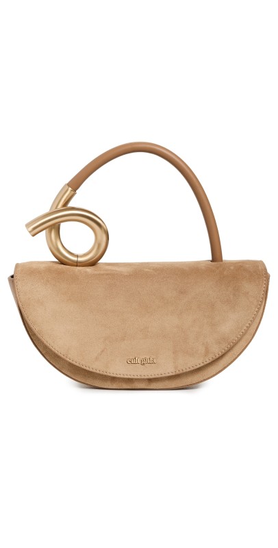 Cult Gaia Azariah Top Handle Bag Camel