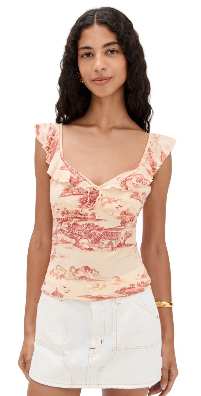Reformation Lemmy Knit Top Dolce Vita
